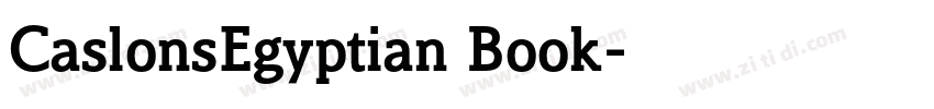 CaslonsEgyptian Book字体转换